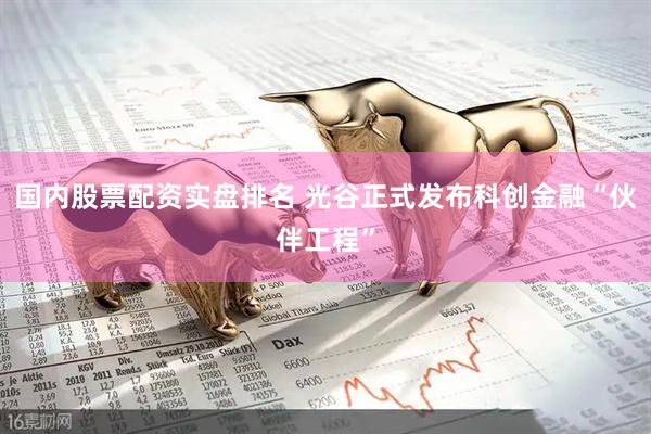 国内股票配资实盘排名 光谷正式发布科创金融“伙伴工程”